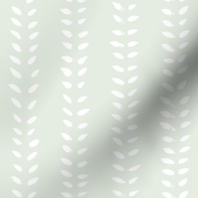 M Growing Silversage Green and White warm minimalism - Medium G E5EDE2