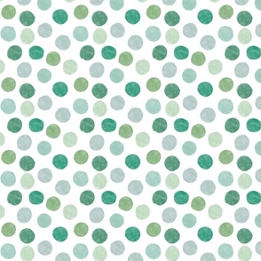 Watercolor Dots – Green Sea Glass (medium)