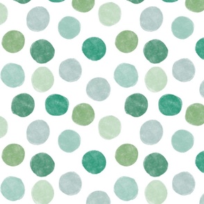 Watercolor Dots – Green Sea Glass (small)