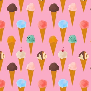 Ice Cream - Pastel Pink