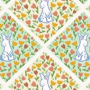 Easter diamond bunnies - medium