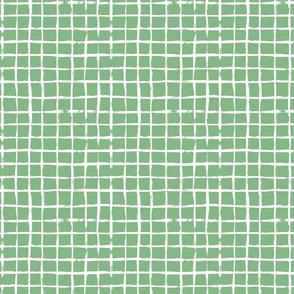 Smaller Scale Checkerboard in Fresh Green