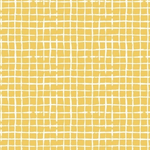 Smaller Scale Checkerboard in Daisy Yellow