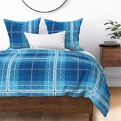 Tartan Plaid - 3363 jumbo // Blue and white