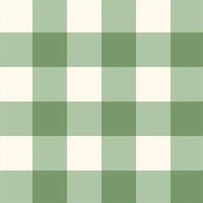  green gingham checker for summer floral collection