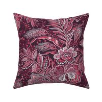 Fleurs Sauvage de Villandry Pink Brocade Large 