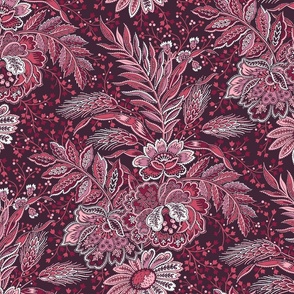 Fleurs Sauvage de Villandry Pink Brocade Large 