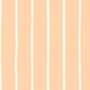 summer stripe peach with off white stripe