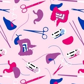 General Surgery in Pink, Purple, Blue