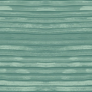Teal and Aqua Textured Hand Painted Horizontal Stripes 