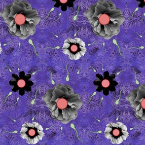 Fertilized florals in passionate purple