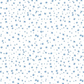 Blue stars on white background
