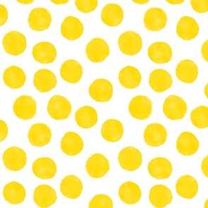 Watercolor Dots – Lemon Yellow (medium)