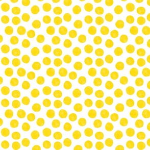 Watercolor Dots – Lemon Yellow (small)