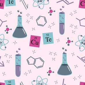 medium cute chemistry / pink