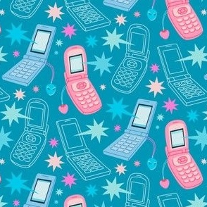 Flip Phones - Pink/Blue