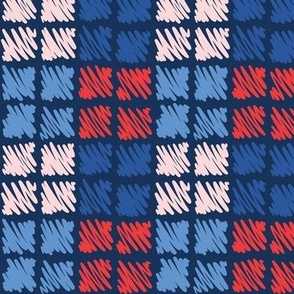 Americana checkered-navy