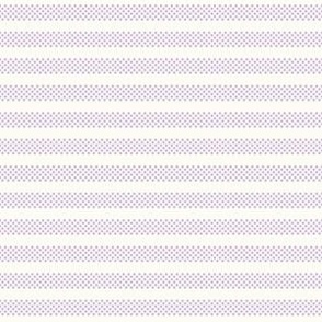 Cream and Pale Lavender Dotted Stripes small scale geometric blender