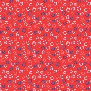 Americana - ditsy floral-red
