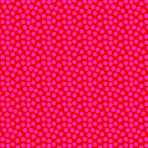 Watercolor Dots - Red and Pink (mini)
