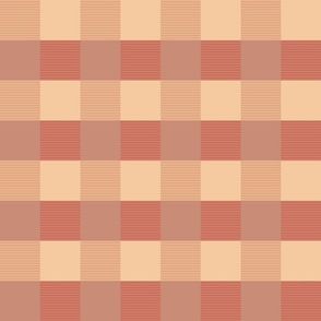 Creamy Brown Gingham