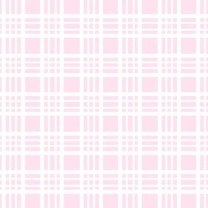 Light Pink Grid Plaid in Pink and Textured White - Medium - Baby Girl Nursery Plaid,  Light Pink Plaid, Easter Plaid