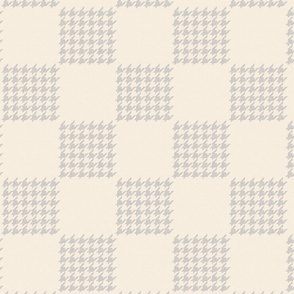 houndstooth checkerboard ⌘ cream gray check