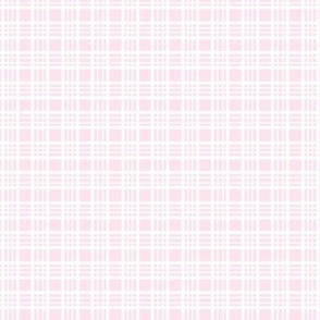Light Pink Grid Plaid in Pink and Textured White - Small - Baby Girl Nursery Plaid,  Light Pink Plaid, Easter Plaid