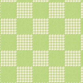 houndstooth checkerboard ⌘ lime green cream check