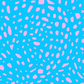 large butterfly spots pastel pink on sky blue