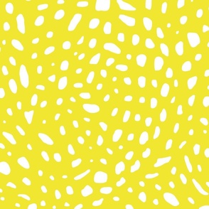 large butterfly spots white on lemon yellow