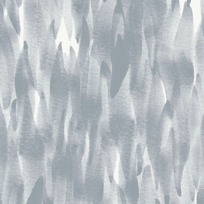 Large Monochrome Watercolor Mermaid Ocean Water Waves in Dulux Aerobus Grey with Vivid White Background