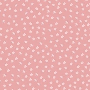 Cozy pink flower pattern