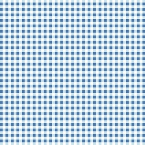 gingham in blue, light blue and white | tiny