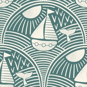 Boats For Kids Fabric, Wallpaper and Home Decor