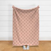 (XL)Summery Fish Scale, Teacup Rose Pink, Extra Large Scale