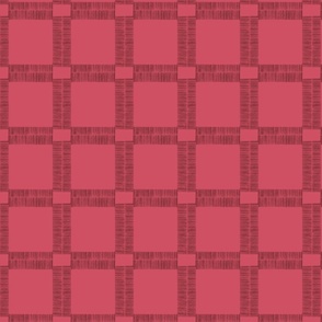 Checkered raspberry pink