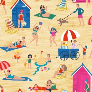 Day at the beach - Large scale by Cecca Designs