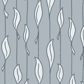 Leaves and Lines - Gray (small)