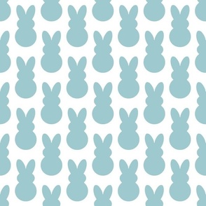 Bigger Scale Easter Bunnies in Baby Blue
