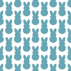 Bigger Scale Easter Bunnies in Boho Blue
