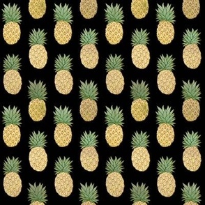 pineapples on black