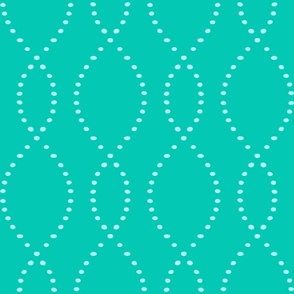 L - Wavy Soft Stripes – Aqua Sea Green – Contemporary Coastal Seaside Wallpaper