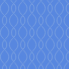 M - Wavy Soft Stripes – Blue Ocean – Contemporary Coastal Seaside Wallpaper