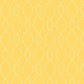 M - Wavy Soft Stripes – Yellow Sunshine – Contemporary Coastal Seaside Wallpaper