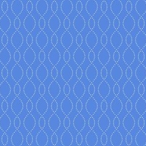 S - Wavy Soft Stripes – Blue Ocean – Contemporary Coastal Seaside Wallpaper