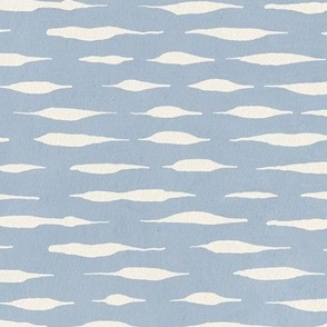 Baby boy horizontal lines. Pale blue modern nursery. Horizontal / LARGE