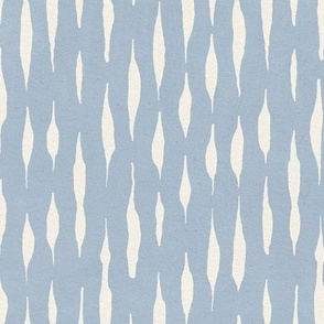 Pale blue modern nursery. Baby boy horizontal lines. Vertical / LARGE