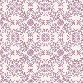 Mama Mia - Greek Tiles inspired beach pattern - Medium Scale - Rose 