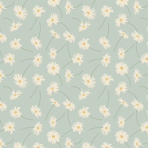 Daisy Scatter Pale Blue  LARGE